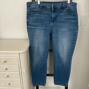 NYDJ-Not your daughters jeans. AM1 skinny Size 16 Ankle length. Medium blue wash